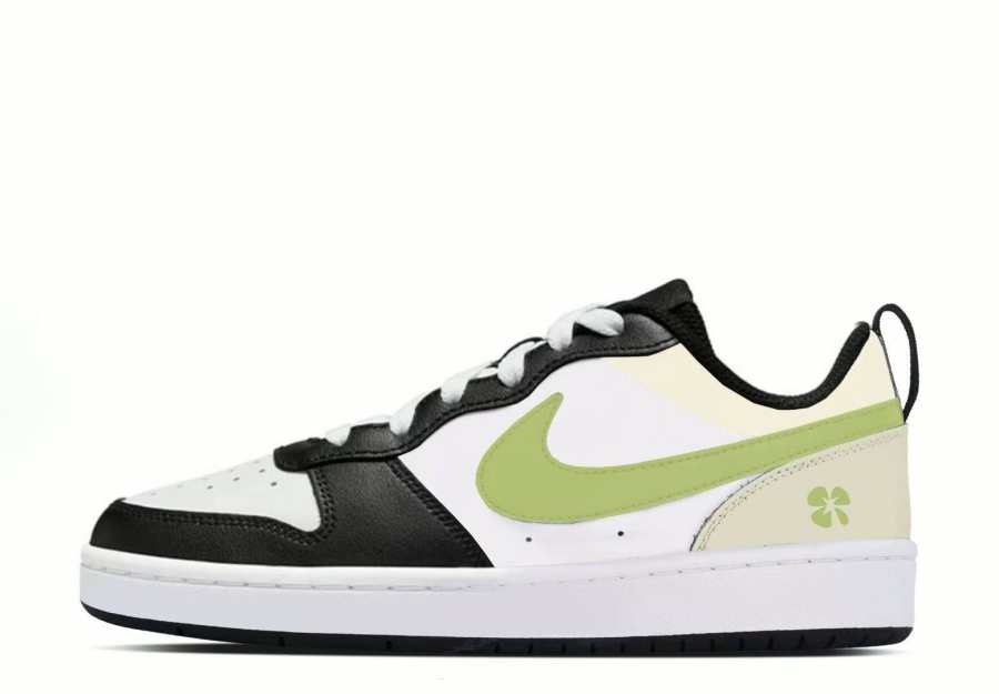Nike Nike Court Borough Leather Abrasion Resistant Low top Kids' Skateboarding Shoes Unisex