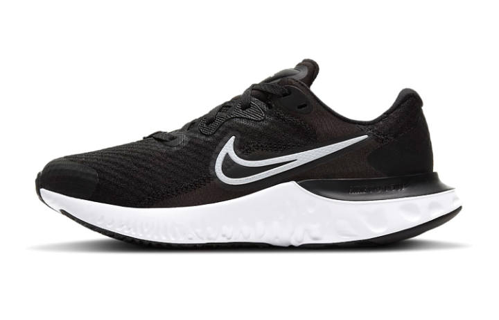 Nike Nike Renew Run 2 Slip Resistant, Abrasion Resistant, Breathable Low top Running Shoes Black White Unisex