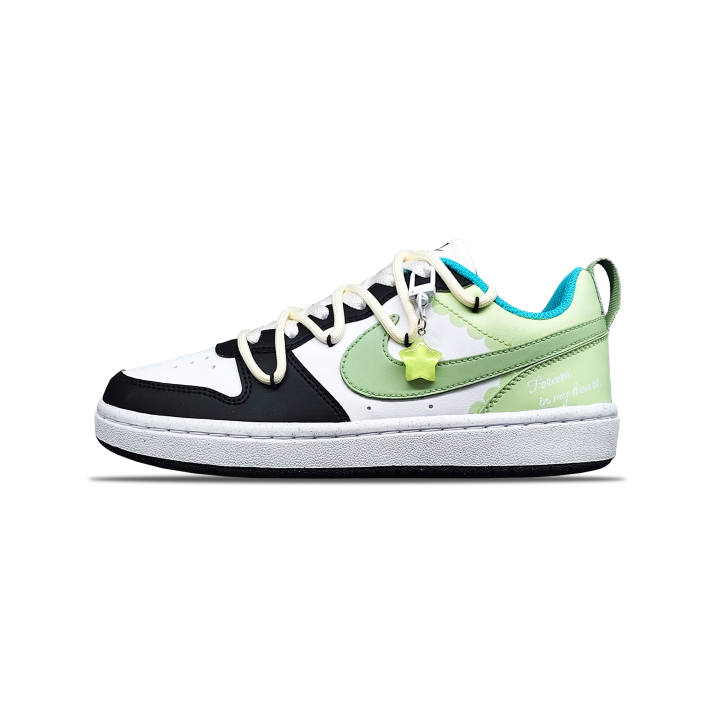 Nike Nike Court Borough Low Synthetic Leather Slip Resistant Cushioning Abrasion Resistant