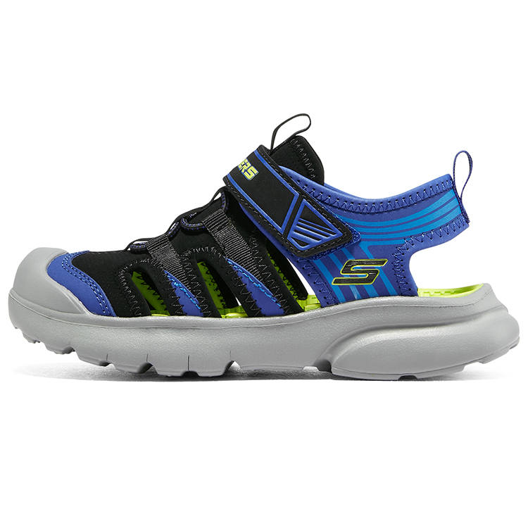 Skechers Children's Sandals Black/Blue/Lemon Teenagers