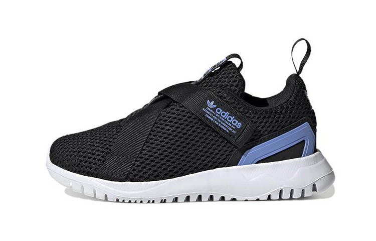 Adidas Originals Flex Collection Lace Up Low top Kids' Running Shoes Black White Children Aged 3 7 Years Old