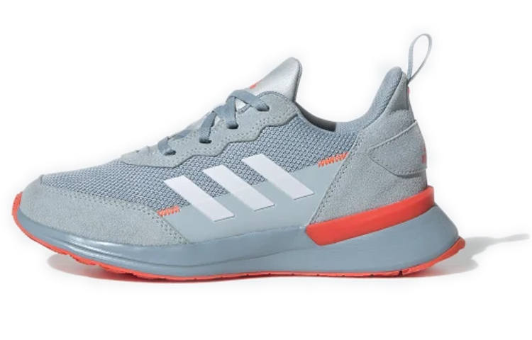 Adidas Adidas Rapidarun Elite J Cushioning Low top Kids' Running Shoes Gray Green Teenagers