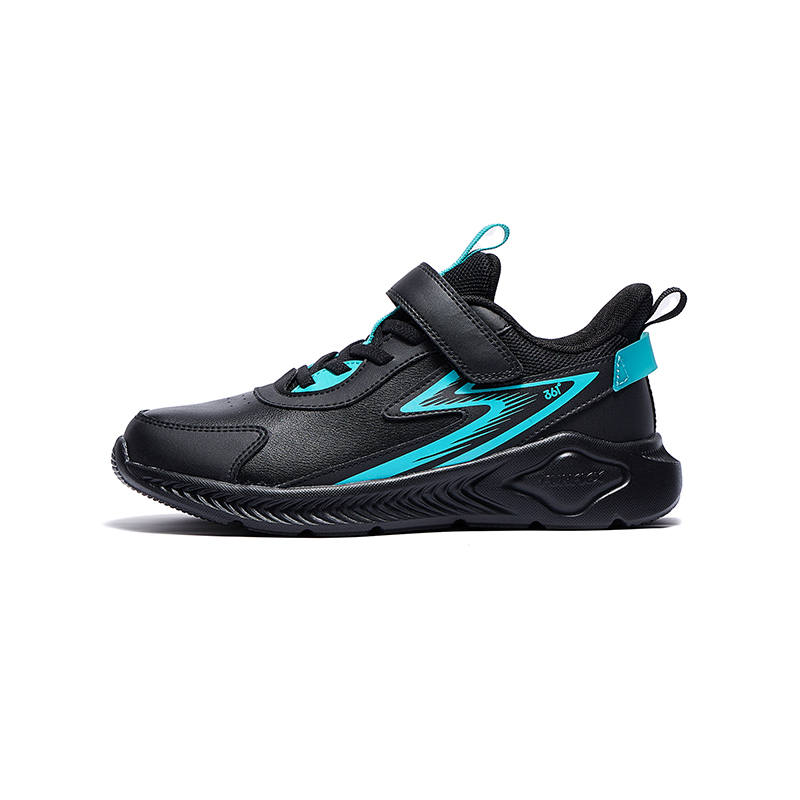 361°KIDS Synthetic Leather Running Shoes Black Green Unisex