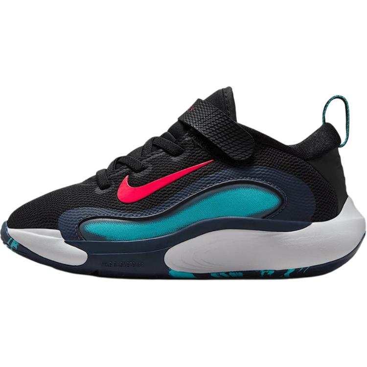 Nike Nike ISOFLY Low top Children's Basketball Shoes Black/Blue/Red Blue Children Aged 3 7 Years Old