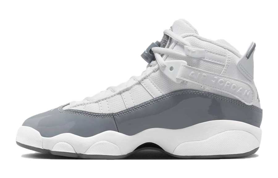 Jordan Jordan Air Jordan 6 Rings Slip Resistant Anti Kick Cushioning Mid top Basketball Shoes White Unisex
