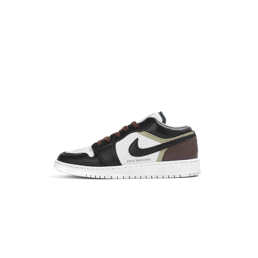 Jordan Jordan Air Jordan 1 Low SE Leather Slip Resistant Cushioning Abrasion Resistant Low top Children's Basketball Shoes