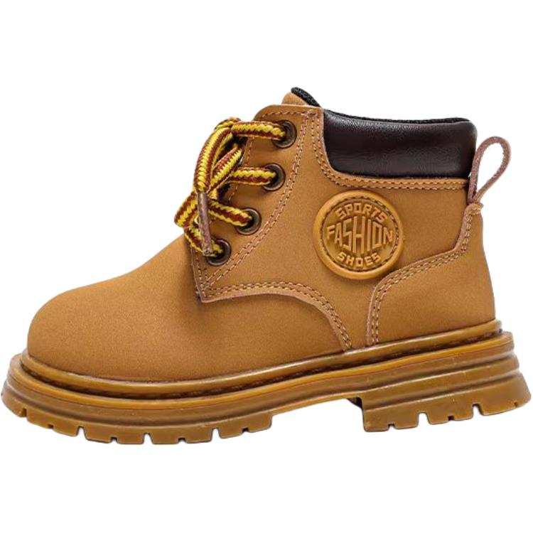 QINUOSHU PU Polyurethane Slip Resistant Anti Kick High top Kids' Boots Yellow Kids'