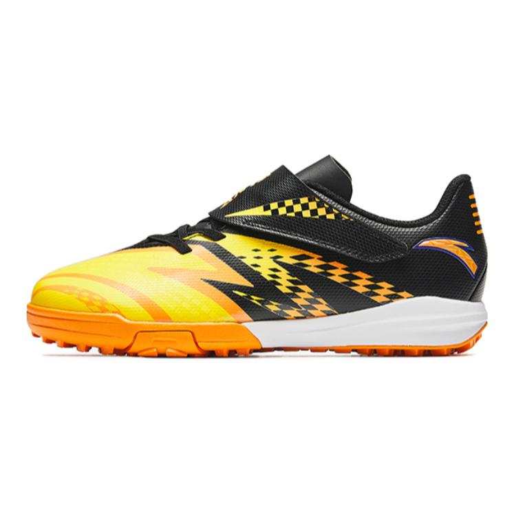 Antakids Artificial Lawn Fabric Low top Kids' Soccer Shoes Black Yellow Orange Teenagers