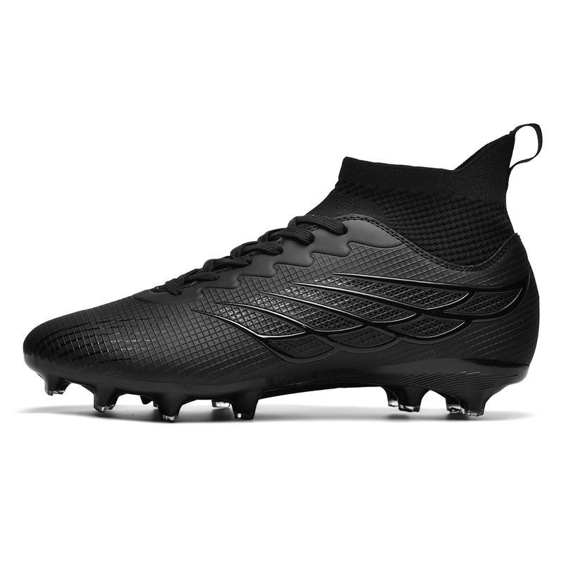 KUDING Slip Resistant Support High top Kids' Soccer Shoes Teenagers