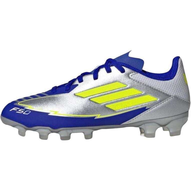 Adidas Adidas F50 League Abrasion Resistant Low top Kids' Soccer Shoes Silver Blue Unisex