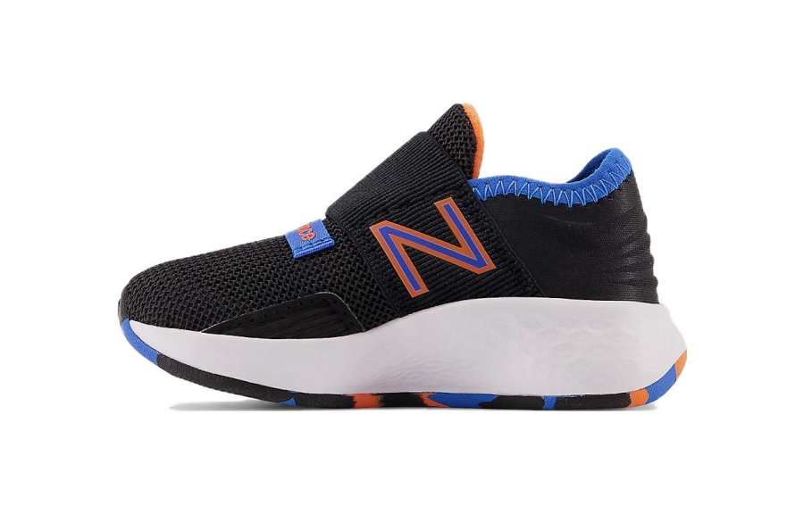 New Balance New Balance NB Fresh Foam Roav Comfortable Cushioning, Wear Resistant Low top Toddler Shoes Black Orange