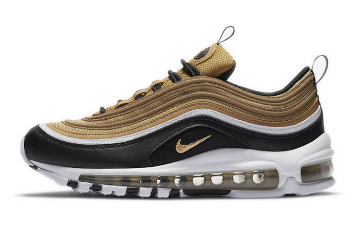 Nike Nike Air Max 97 Metallic Gold Black White GS