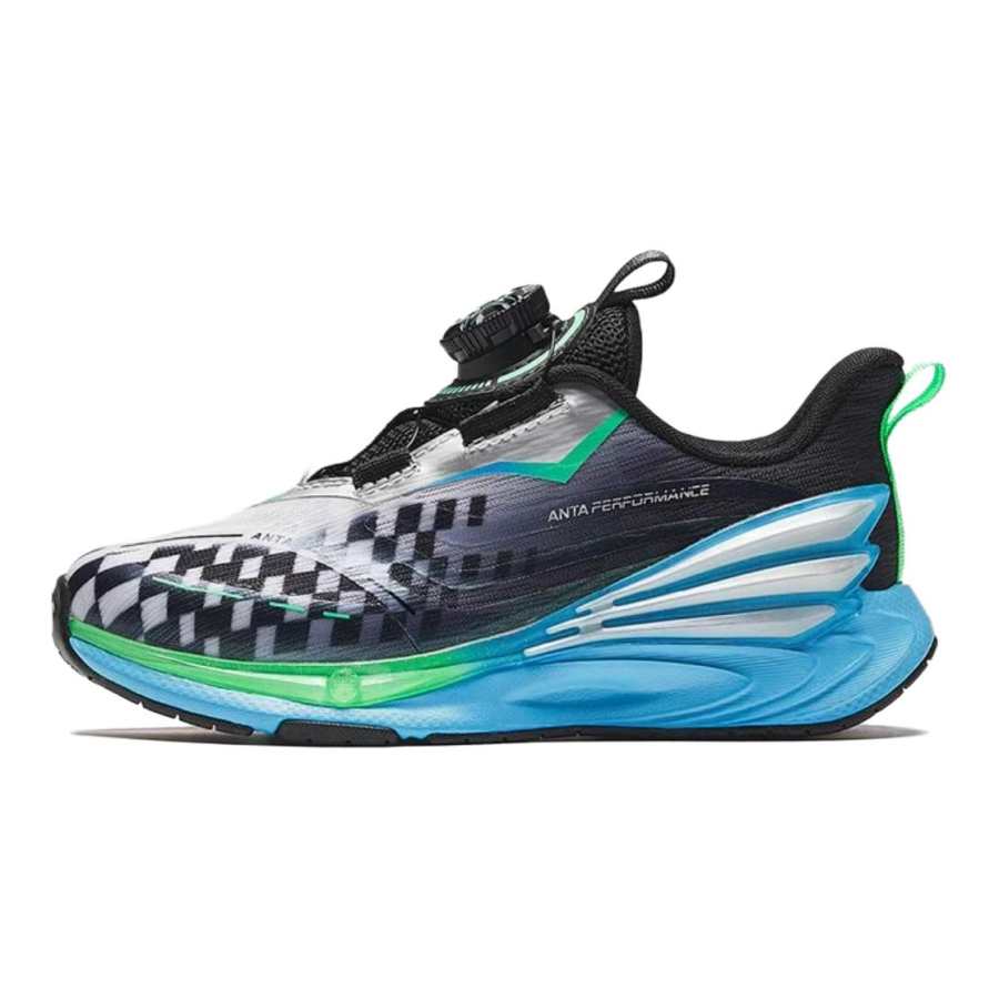 Antakids Flying Knight 7.0 Fabric Cushioning, Wear Resistant Low top Kids' Running Shoes Black