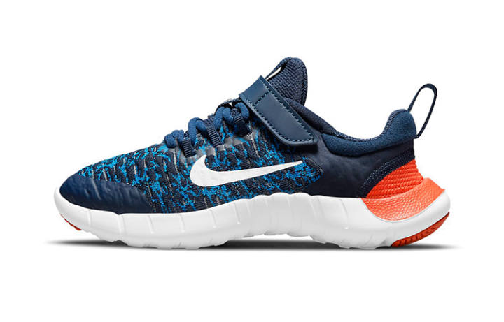 Nike Nike Free RN 2021 Low top Kids' Running Shoes Blue Orange Children Aged 3 7 Years Old