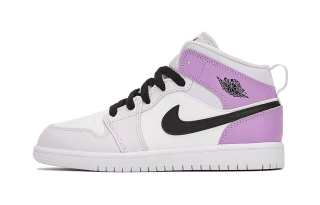Jordan Kids Jordan 1 Mid "Barely Grape" Sneakers