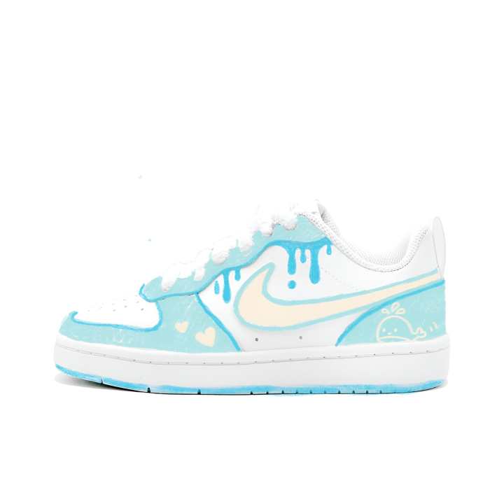 Nike Nike Court Borough Kung Fu Rabbit Maris Sal Sweetheart Leather Slip Resistant Cushioning Abrasion Resistant