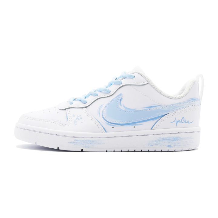 Nike Nike Court Borough Kids' Skateboarding Shoes Light Blue Teenagers