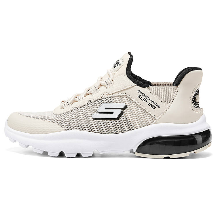 Skechers Kids Air Cooled Synthetic Leather, Textile Slip Resistant, Abrasion Resistant, Lightweight Cushioning Low top