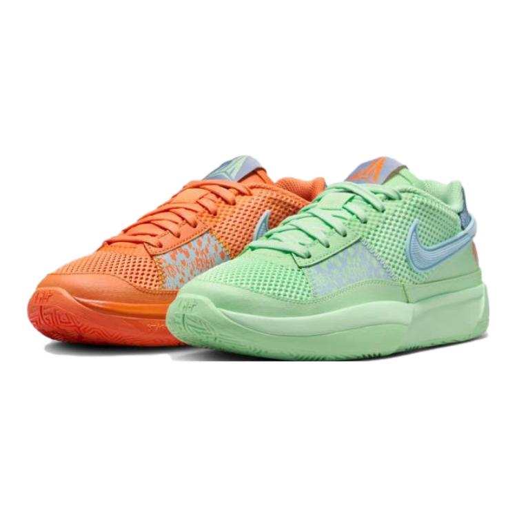 Nike Nike Ja 1 Ja Morant 1 Low top Children's Basketball Shoes Orange Green Mismatched Kids'
