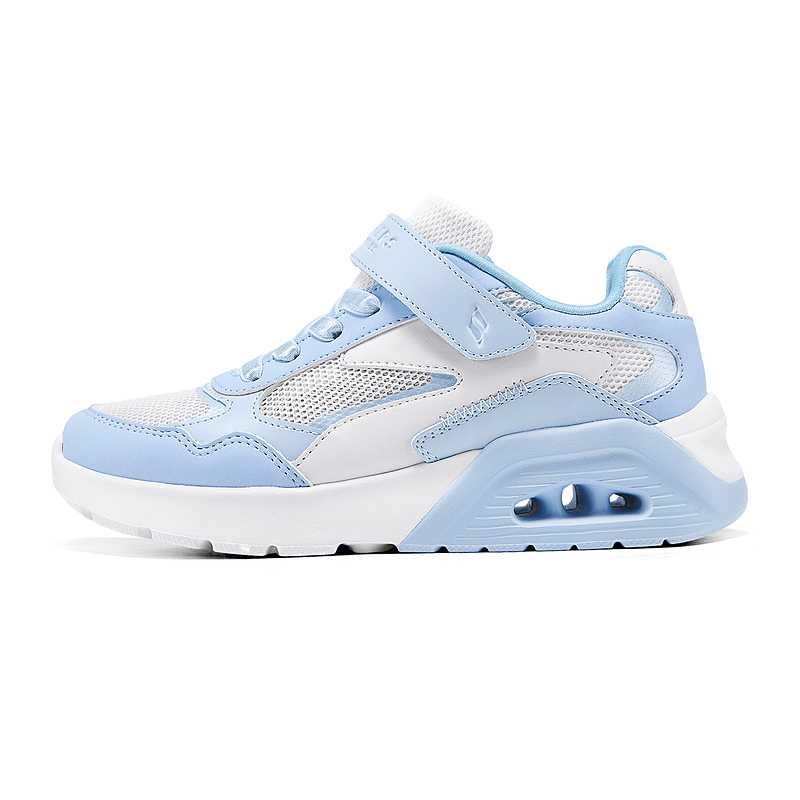 Skechers Kids Synthetic Leather Slip Resistant, Abrasion Resistant, Breathable Low top Kids Lifestyle Shoes Light Blue