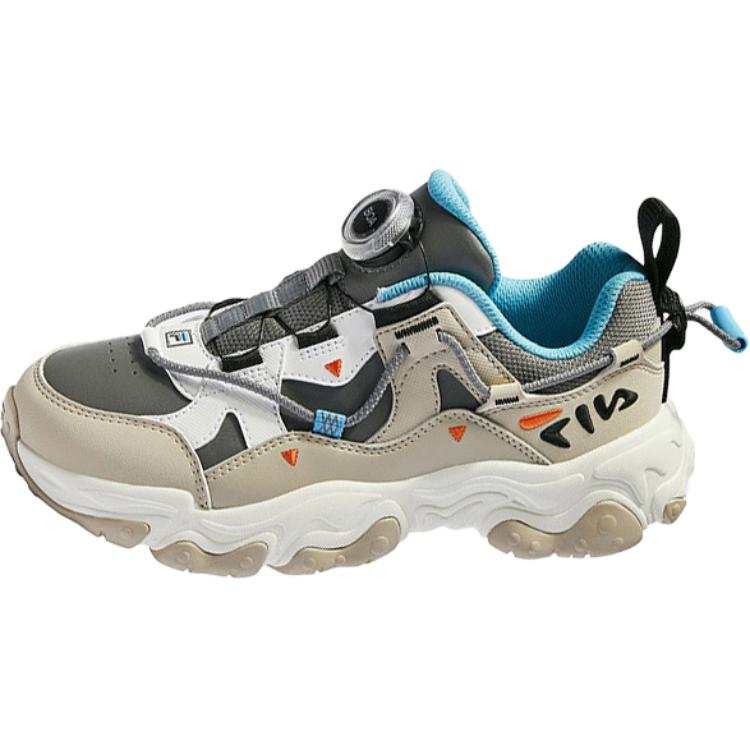 FILA KIDS BOA Abrasion Resistant Low top Kids' Running Shoes Smoke Gray Kids'