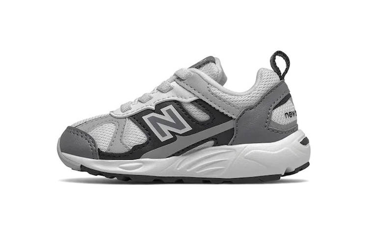 New Balance New Balance NB 878 Comfortable Cushioning Abrasion Resistant Low top Toddler Shoes Gray Black Infant And Toddler