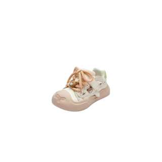 BALABALA Synthetic Leather Slip Resistant Slip Resistant Low top Toddler Shoes Ecru Infant And Toddler
