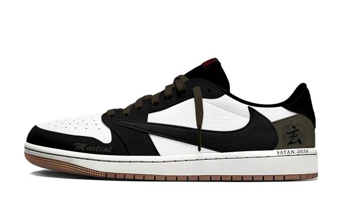 Jordan Travis Scott x Jordan Air Jordan 1 Travis Scott X AJ1 Obsidian Cushioning Abrasion Resistant Cushioning, Wear Resistant