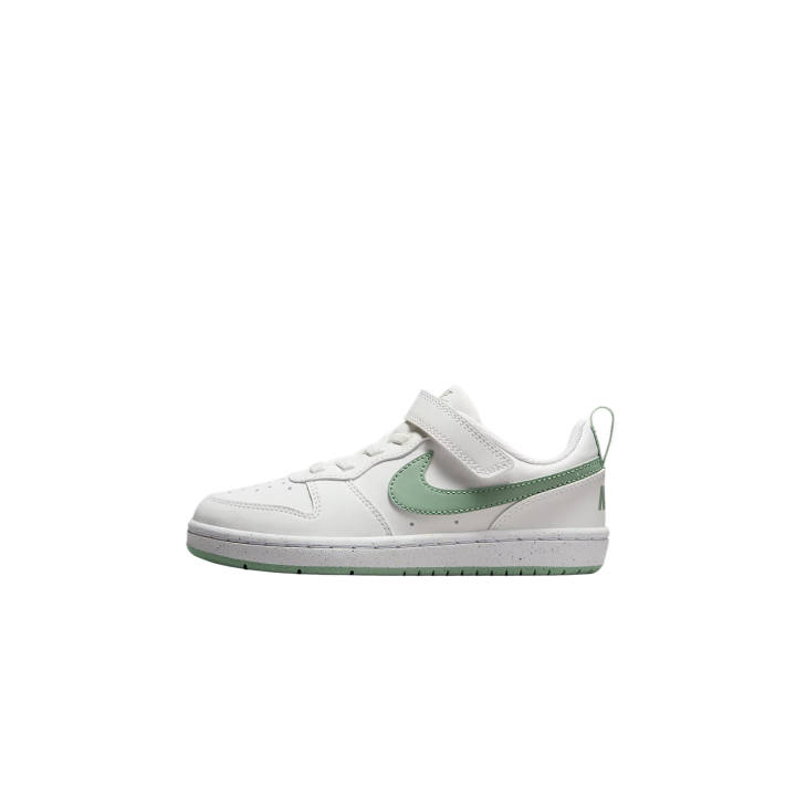 Nike Nike Slip Resistant Low top Kids' Skateboarding Shoes White Gray Green Children Aged 3 7 Years Old