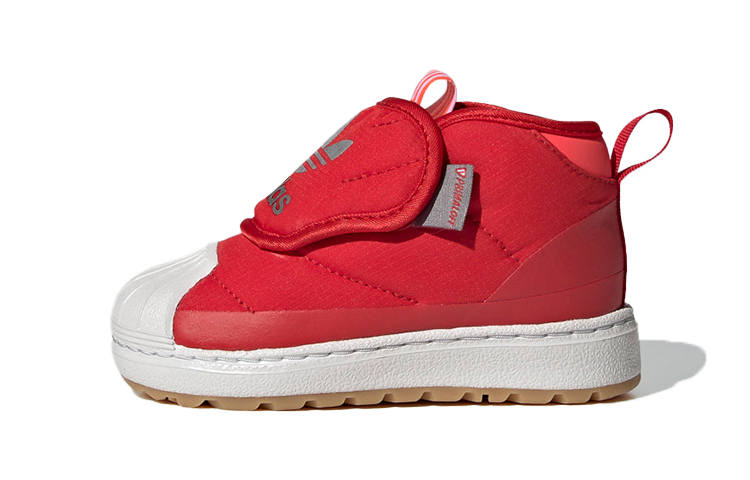 Adidas Originals SUPERSTAR 360 High top Toddler Shoes Red Infant And Toddler