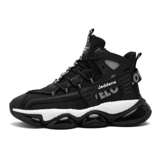 JIEDENGSHI Synthetic Leather Anti Kick Cushioning Waterproof Height Increasing Balance