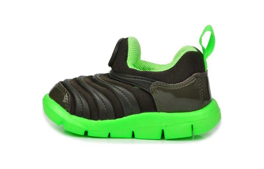 Nike Nike Dynamo Free Abrasion Resistant Breathable Low top Toddler Shoes Black Green Infant And Toddler