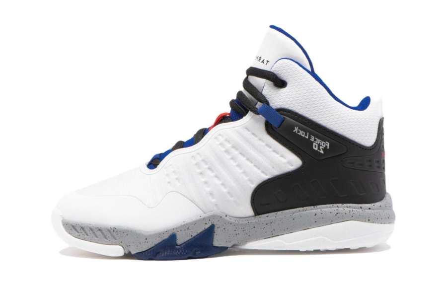 DECATHLON Cushioning, Wear Resistant High top Children's Basketball Shoes White Gray Kids'