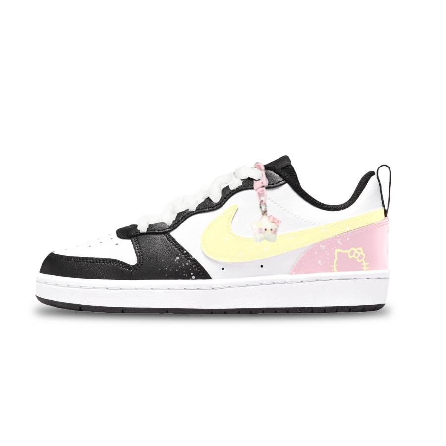 Nike Nike Court Borough Leather Abrasion Resistant Abrasion Resistant Low top Kids' Skateboarding Shoes Unisex