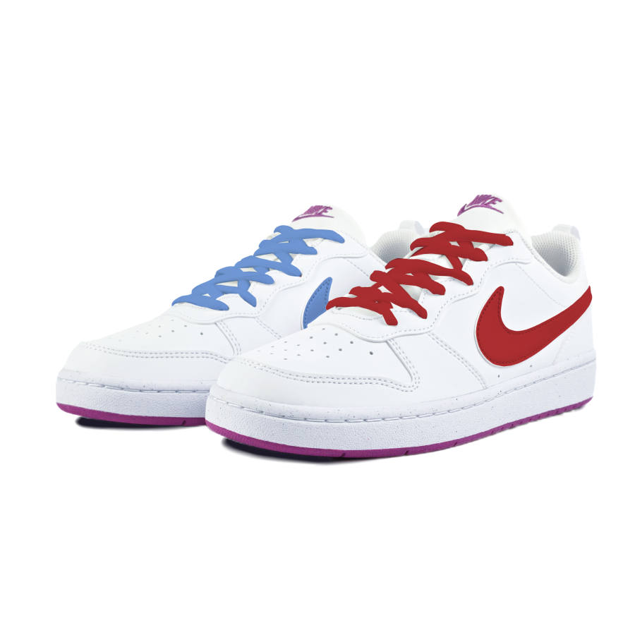Nike Nike Court Borough Slip Resistant Abrasion Resistant Low top Kids' Skateboarding Shoes White Teenagers