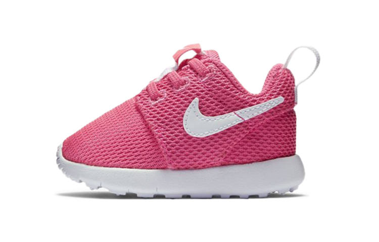 Nike Nike Roshe One Slip Resistant Cushioning Abrasion Resistant Low top Toddler Shoes Pink White Infant And Toddler