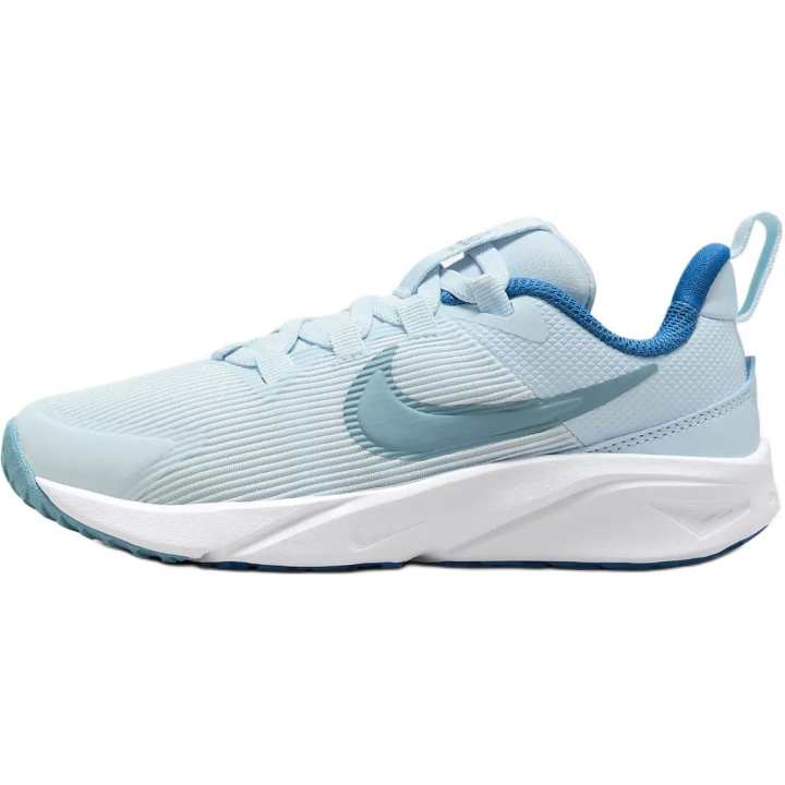 Nike Nike Star Runner 4 Abrasion Resistant Breathable Cushioning Slip Resistant Low top Kids' Running Shoes Light Blue Kids'
