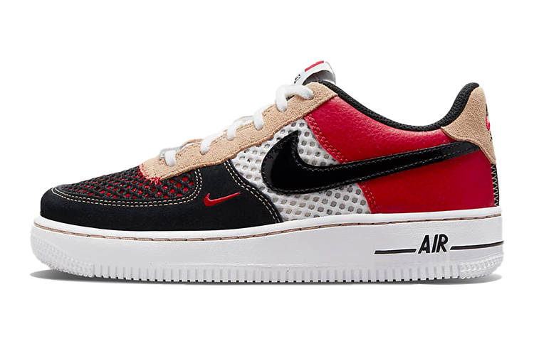 Nike Nike Air Force 1 'Alter And Reveal' Low top Skateboard Shoes Black Red Unisex