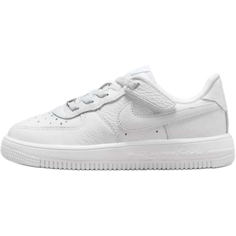 Nike Nocta x Nike Air Force 1 Slip Resistant Abrasion Resistant Low top Kids' Skateboarding Shoes White Kids'