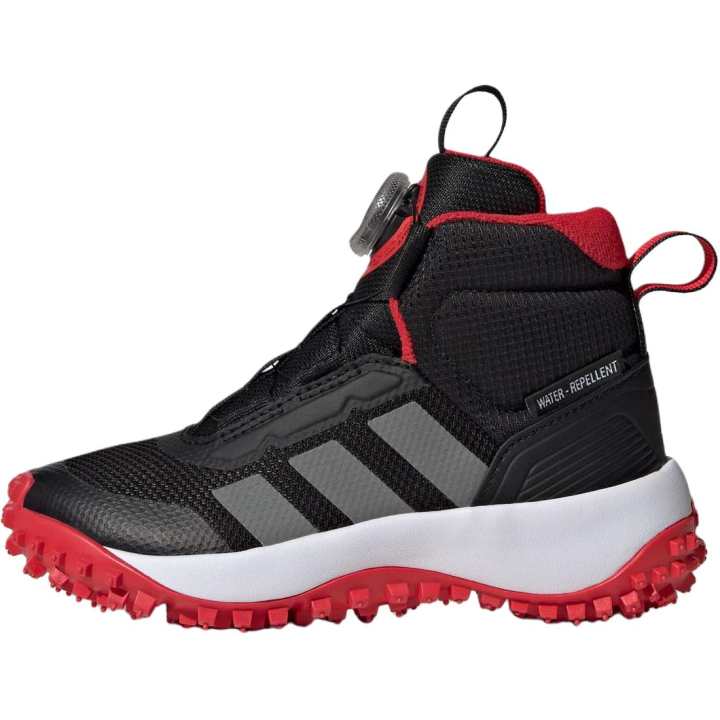 Adidas Adidas Fortatrail Mid top Casual Shoes Black Gray Red Kids'