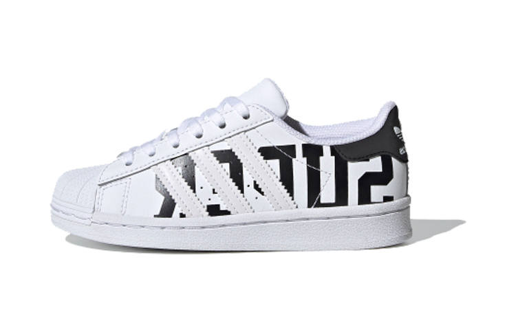 Adidas Originals SUPERSTAR C Low top Kids' Skateboarding Shoes White Children Aged 3 7 Years Old