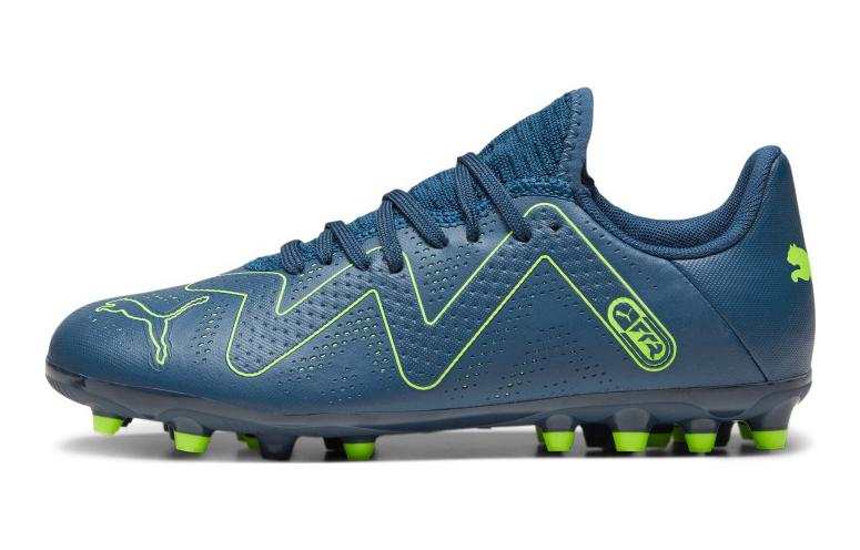 PUMA Future Play Cushioning Abrasion Resistant Cushioning, Wear Resistant Low top Kids' Soccer Shoes Navy Blue Kids'