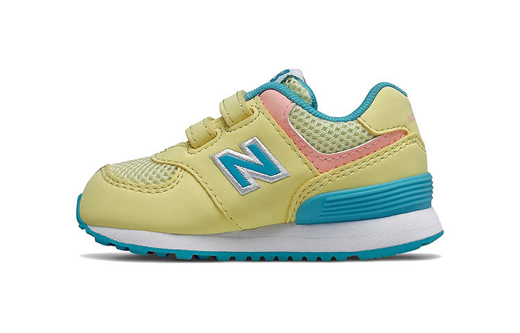 New Balance New Balance NB 574 Cushioning Abrasion Resistant Breathable Low top Toddler Shoes Lemon Infant And Toddler