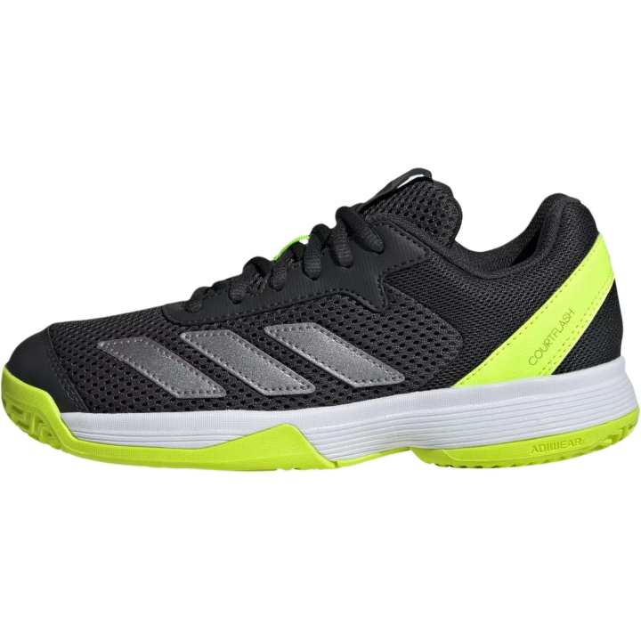 Adidas Adidas Courtflash Low top Kids' Training Shoes Black/Transparent Lemon