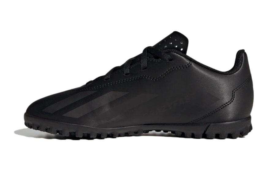 Adidas Adidas X Crazyfast.4 Cushioning Abrasion Resistant Cushioning, Wear Resistant Low top Kids' Soccer Shoes Black Kids'