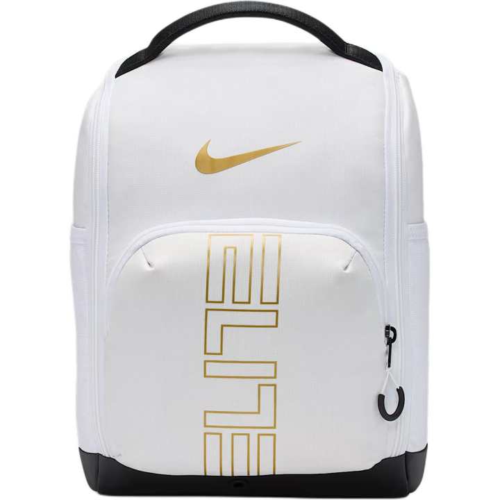 Nike Nike Fabric Shoe Box Travel Organizers Unisex White & Black & Metallic