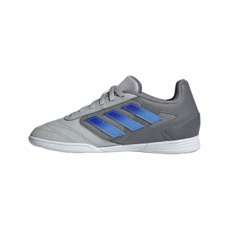 Adidas Adidas Super Sala Slip Resistant Abrasion Resistant Low top Kids' Soccer Shoes Gray Blue Kids'