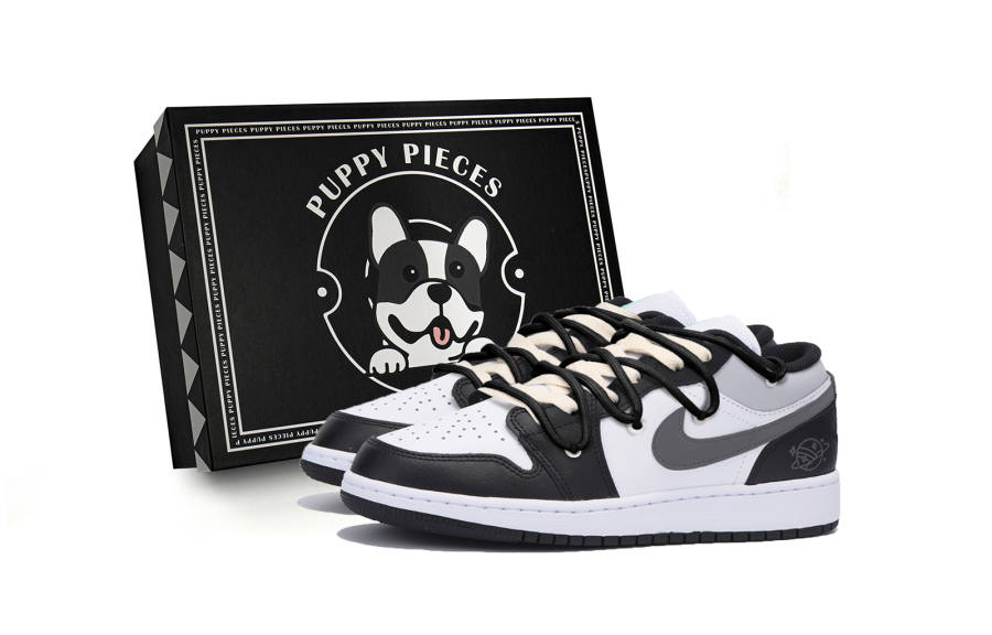 Jordan Jordan Air Jordan 1 Slip Resistant Low top Children's Basketball Shoes Black Teenagers