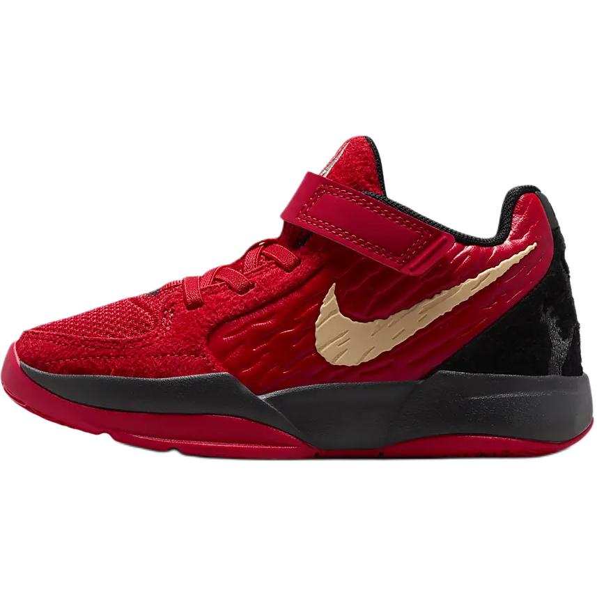 Nike Nike Abrasion Resistant Low top Children's Basketball Shoes Red Children Aged 3 7 Years Old