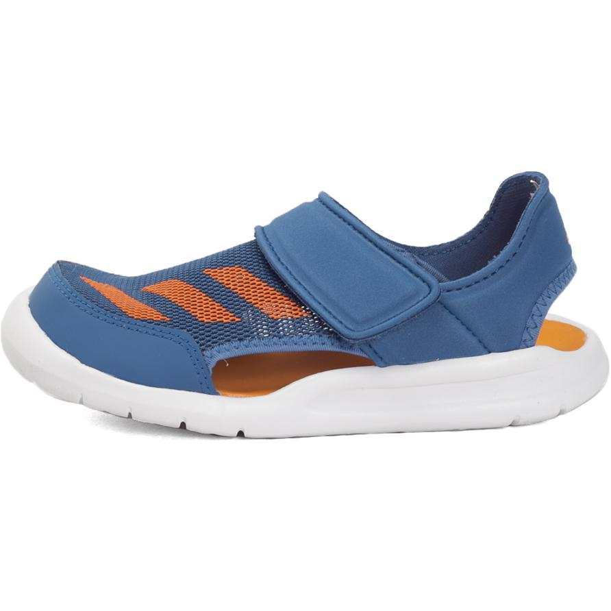 Adidas Adidas Fortaswim Slip Resistant Abrasion Resistant Low top Children's Sandals Blue Children Aged 3 7 Years Old